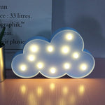 Lovely Cloud Star Moon LED 3D Light Night